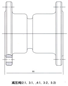 YB43X-10(16)T(P)固定比例式減壓閥結構圖 YB43X-10(16)T(P)固定比例式減壓閥結構圖