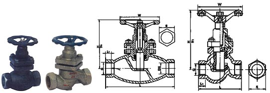 Z形內(nèi)螺紋柱塞閥結(jié)構(gòu)示意圖 Z形內(nèi)螺紋柱塞閥結(jié)構(gòu)示意圖