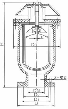 KP-10快速排氣閥/吸氣閥結構圖 KP-10快速排氣閥/吸氣閥結構圖