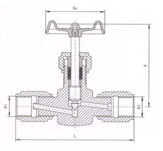 JJM1壓力表截止閥結構示意圖 JJM1壓力表截止閥結構示意圖